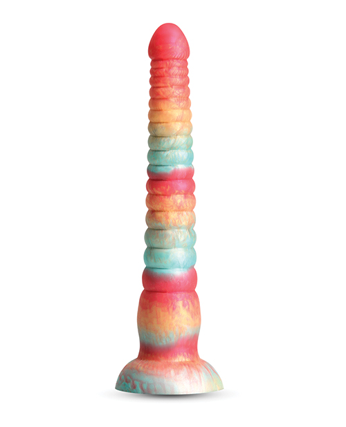 Thumbnail for Colours Stacked 9&quot; Dildo - Red/Gold