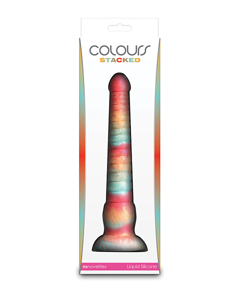 Thumbnail for Colours Stacked 9&quot; Dildo - Red/Gold