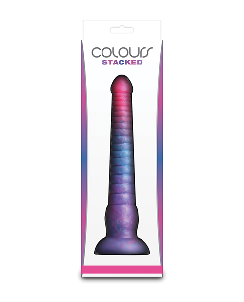 Thumbnail for Colours Stacked 9&quot; Dildo - Pink/Blue
