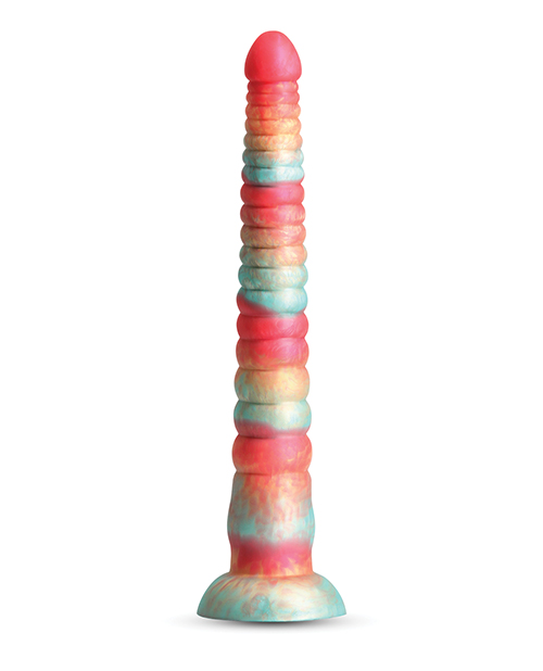 Thumbnail for Colours Stacked 12&quot; Dildo - Red/Gold