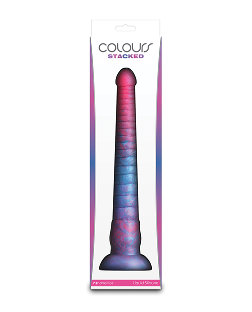 Thumbnail for Colours Stacked 12&quot; Dildo - Pink/Blue