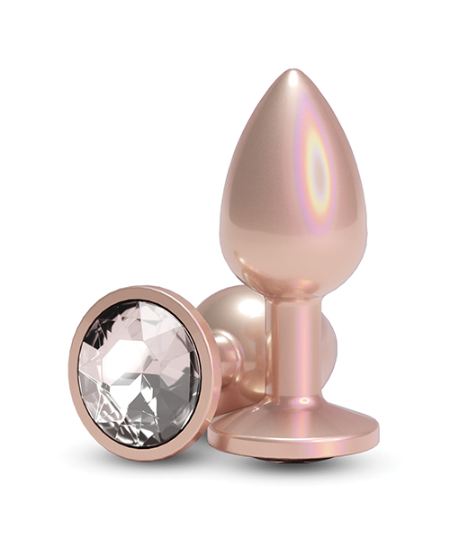 Thumbnail for Rear Assets Small w/Clear Gem - Iridescent Champagne