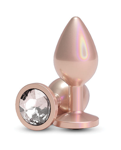 Thumbnail for Rear Assets Medium w/Clear Gem - Iridescent Champagne