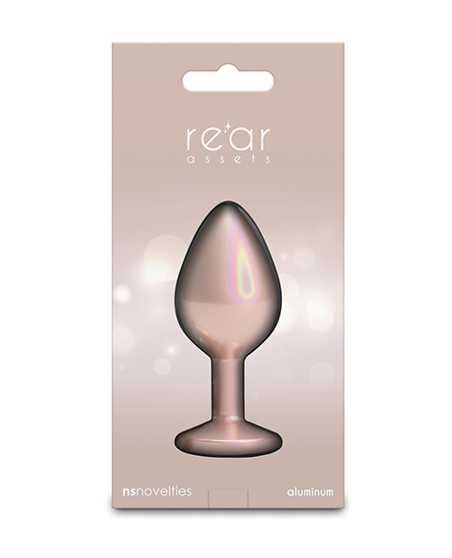 Thumbnail for Rear Assets Medium w/Clear Gem - Iridescent Champagne