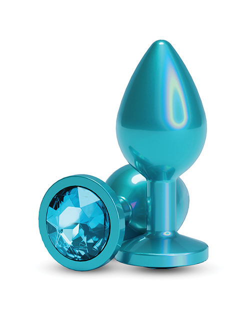 Thumbnail for Rear Assets Medium w/Teal Gem - Iridescent Teal
