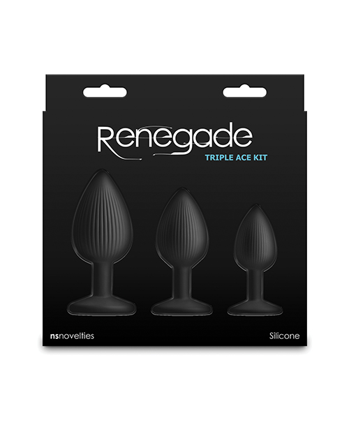 Thumbnail for Renegade Triple Ace Anal Kit - Black
