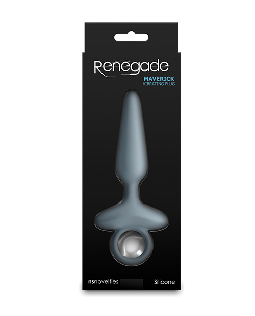 Thumbnail for Renegade Maverick Vibrating Anal Plug - Gray