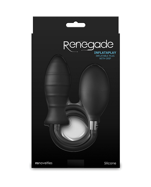 Thumbnail for Renegade Inflataplay Inflatable Anal Plug - Black