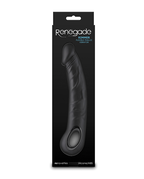 Thumbnail for Renegade Rimmer Vibrating Dong w/Handle - Black