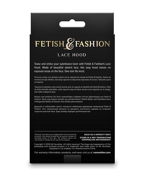 Thumbnail for Fetish &amp; Fashion Lace Hood - Black