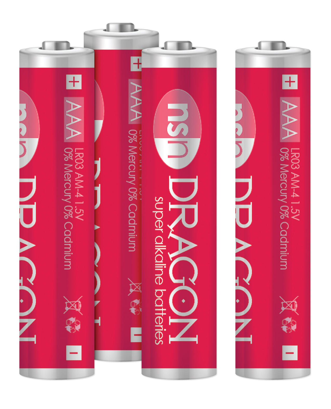 Thumbnail for Dragon Alkaline Batteries - AAA Pack of 4