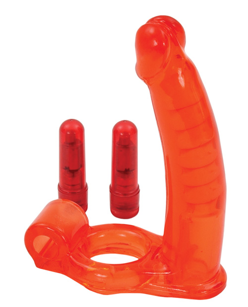 Thumbnail for Double Penetrator Ultimate Cockring - Red