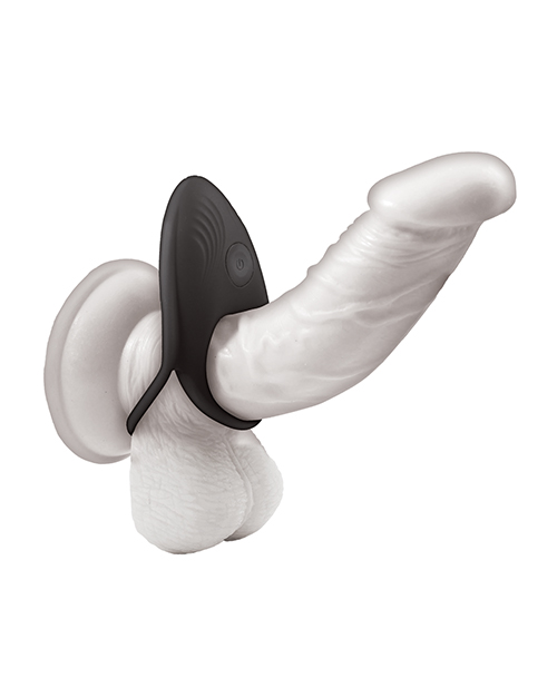 Thumbnail for Cockpower Vibrating Ring w/Adjustable Cock Tie - Black