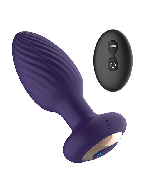 Thumbnail for The Royale Rotating Anal Plug - Purple