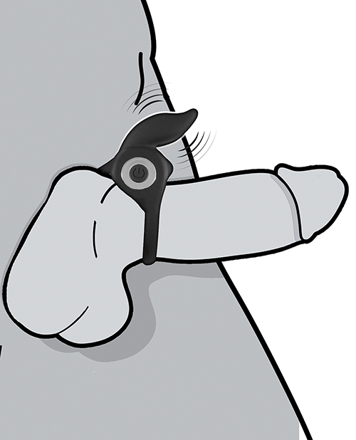 Thumbnail for Enhancer Vibrating Rabbit C-Ring - Black