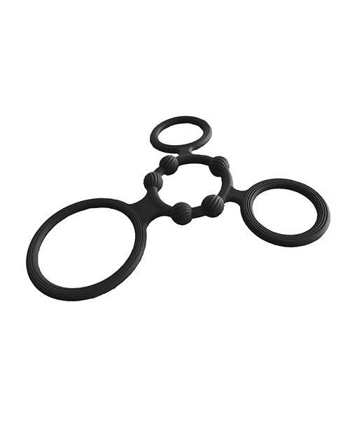 Thumbnail for Enhancer Quad Cock Ring - Black