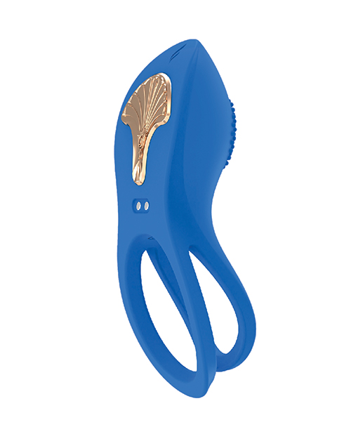 Thumbnail for Gold Glam Cock Ring - Blue