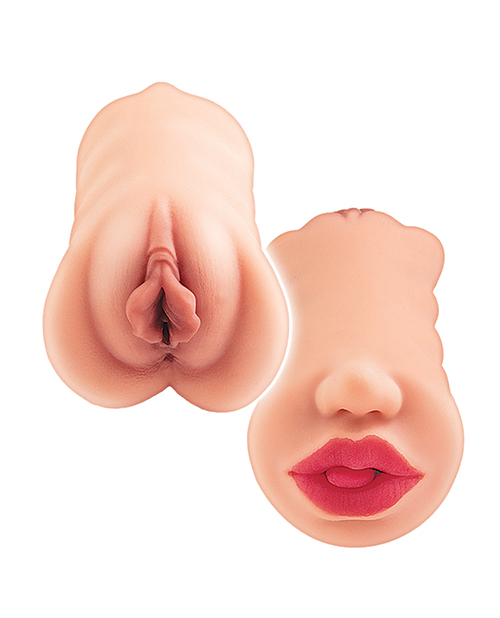 Thumbnail for Nasstoys Always Horny Masturbator Double Sided Stroker - Ivory