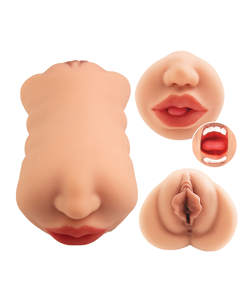 Thumbnail for Nasstoys Always Horny Masturbator Double Sided Stroker - Ivory