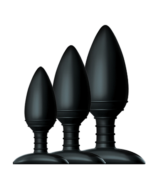 Thumbnail for Nexus Butt Plug Trio Set 3 Solid Silicone Butt Plugs S M L