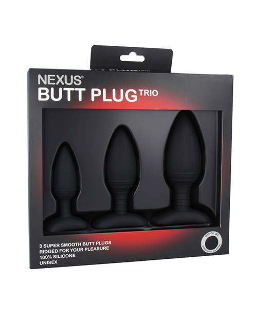 Thumbnail for Nexus Butt Plug Trio Set 3 Solid Silicone Butt Plugs S M L