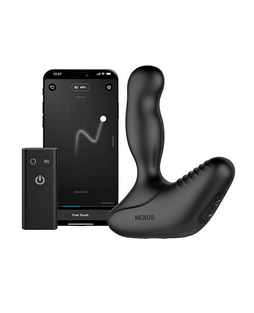 Thumbnail for Nexus Revo Stealth App Enabled Rotating &amp; Vibrating Prostate Massager - Black