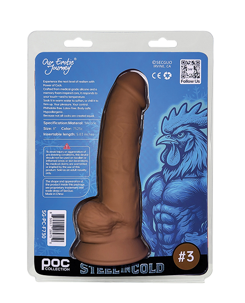 Thumbnail for Power of Cock 8" Dildo - Tan