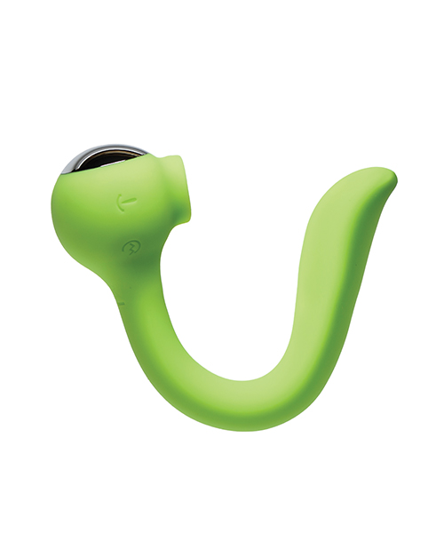 Thumbnail for Space Lunar Licker Bendable Clitoral &amp; G-Spot Vibe - Neon Green