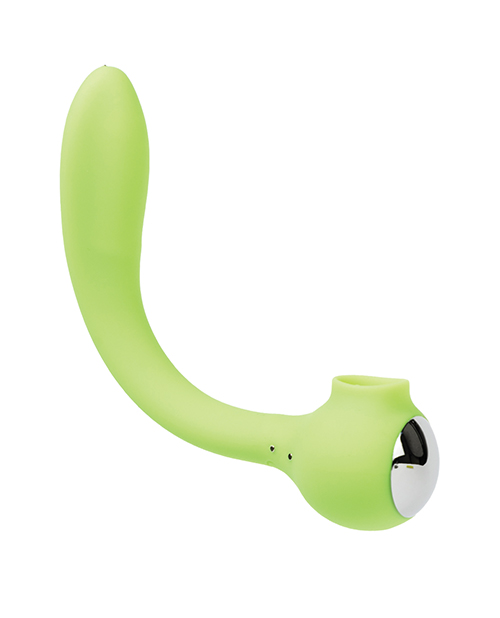 Thumbnail for Space Lunar Licker Bendable Clitoral &amp; G-Spot Vibe - Neon Green