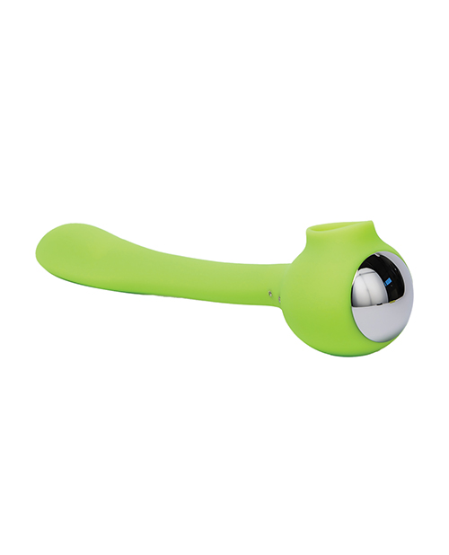 Thumbnail for Space Lunar Licker Bendable Clitoral &amp; G-Spot Vibe - Neon Green