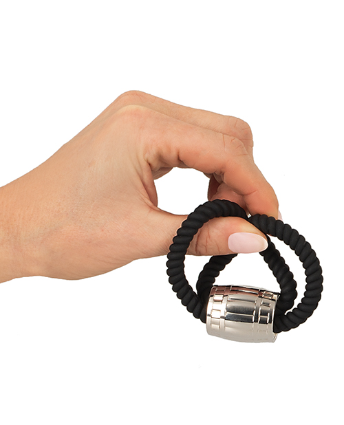 Thumbnail for Rebel Two Loop Heavy Rope Cock Lasso - Black