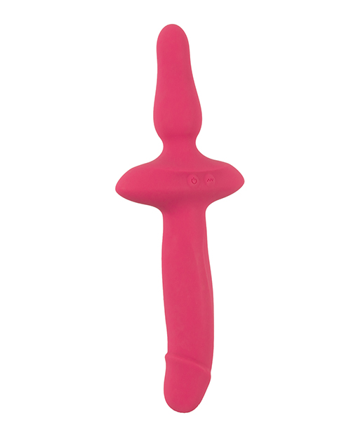 Thumbnail for Couples Choice 2in1 Vaginal & Anal Vibrator - Pink