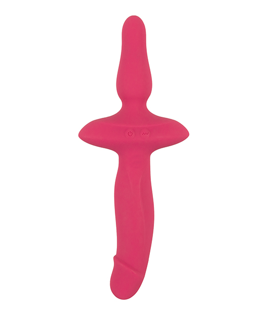 Thumbnail for Couples Choice 2in1 Vaginal & Anal Vibrator - Pink