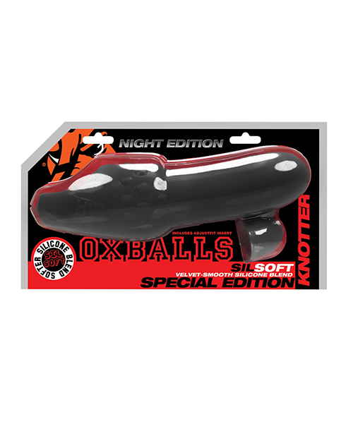 Thumbnail for Oxballs Knotter Velvety Swelled Adjust-Fit Cocksheath - Special Edition Night