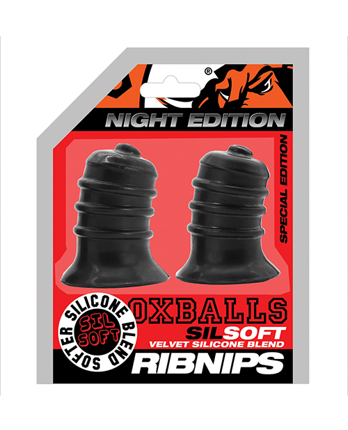 Thumbnail for Oxballs Ribnibs Curved Springy-Ribbed Nip Suckers - Special Edition Night