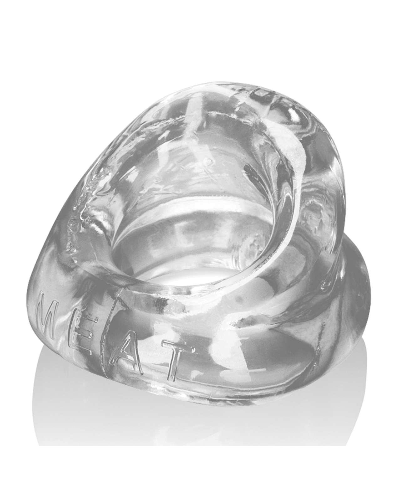 Thumbnail for Oxballs Meat Padded Cock Ring - Clear