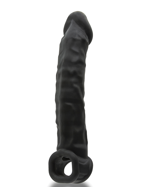 Thumbnail for Oxballs Muscle Ripped Inner Ribbed Velvet-Smooth Cocksheath - Special Edition Black