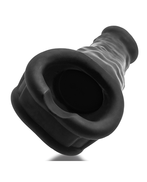 Thumbnail for Oxballs Muscle Ripped Inner Ribbed Velvet-Smooth Cocksheath - Special Edition Black