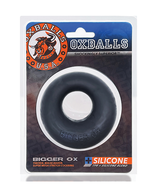 Thumbnail for Oxballs Bigger Ox Cockring - Black Ice