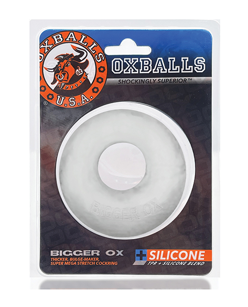 Thumbnail for Oxballs Bigger Ox Cockring - Clear Ice