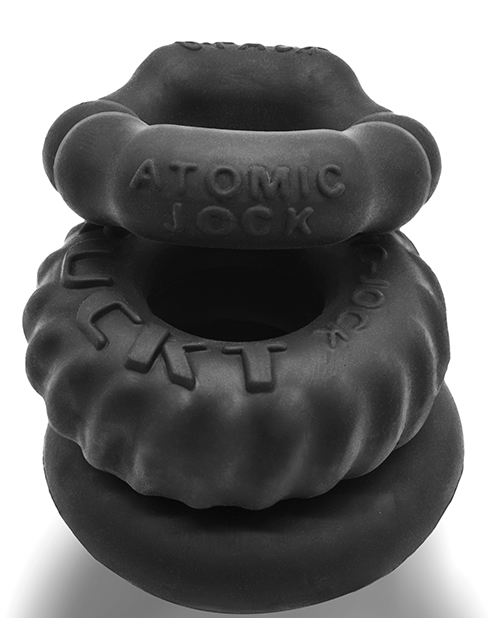 Thumbnail for Oxballs Bonemaker Boner Cock Ring Kit Pack of 3 - Special Edition Night