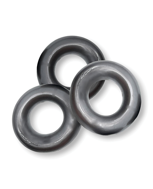 Thumbnail for Oxballs Fat Willy 3 Pack Jumbo Cock Rings - Steel