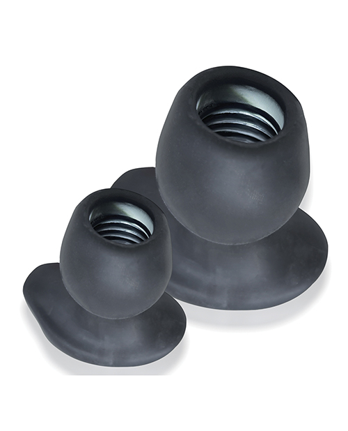 Thumbnail for Oxballs Morphhole 2 Gaper Plug Large - Black Ice