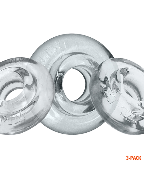 Thumbnail for Oxballs Rimringz Multi Size 3 Pack of Cock Rings - Clear