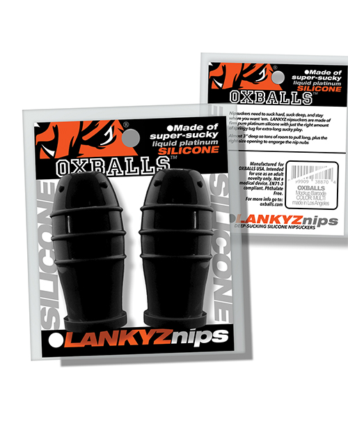 Thumbnail for Oxballs Lankyz Silicone Nip Suckers - Black