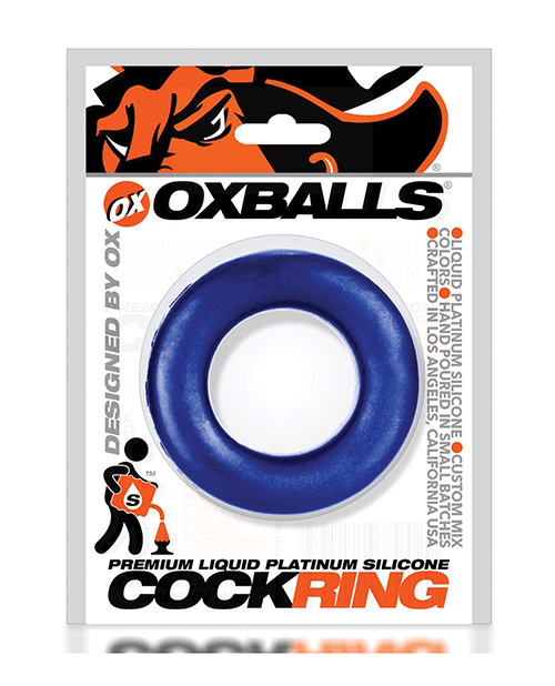 Thumbnail for Oxballs Silicone Cock T Cock Ring - Blueballs