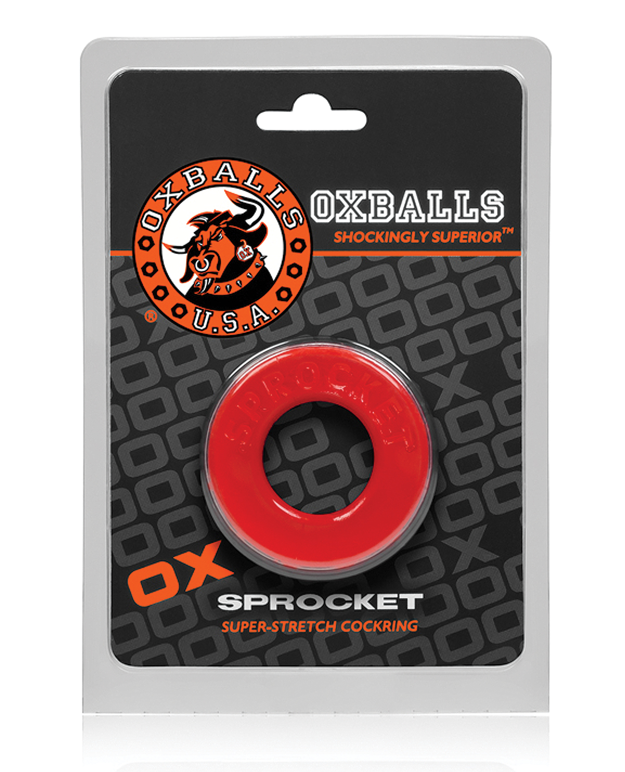 Thumbnail for Oxballs Atomic Jock Sprocket Cockring - Red