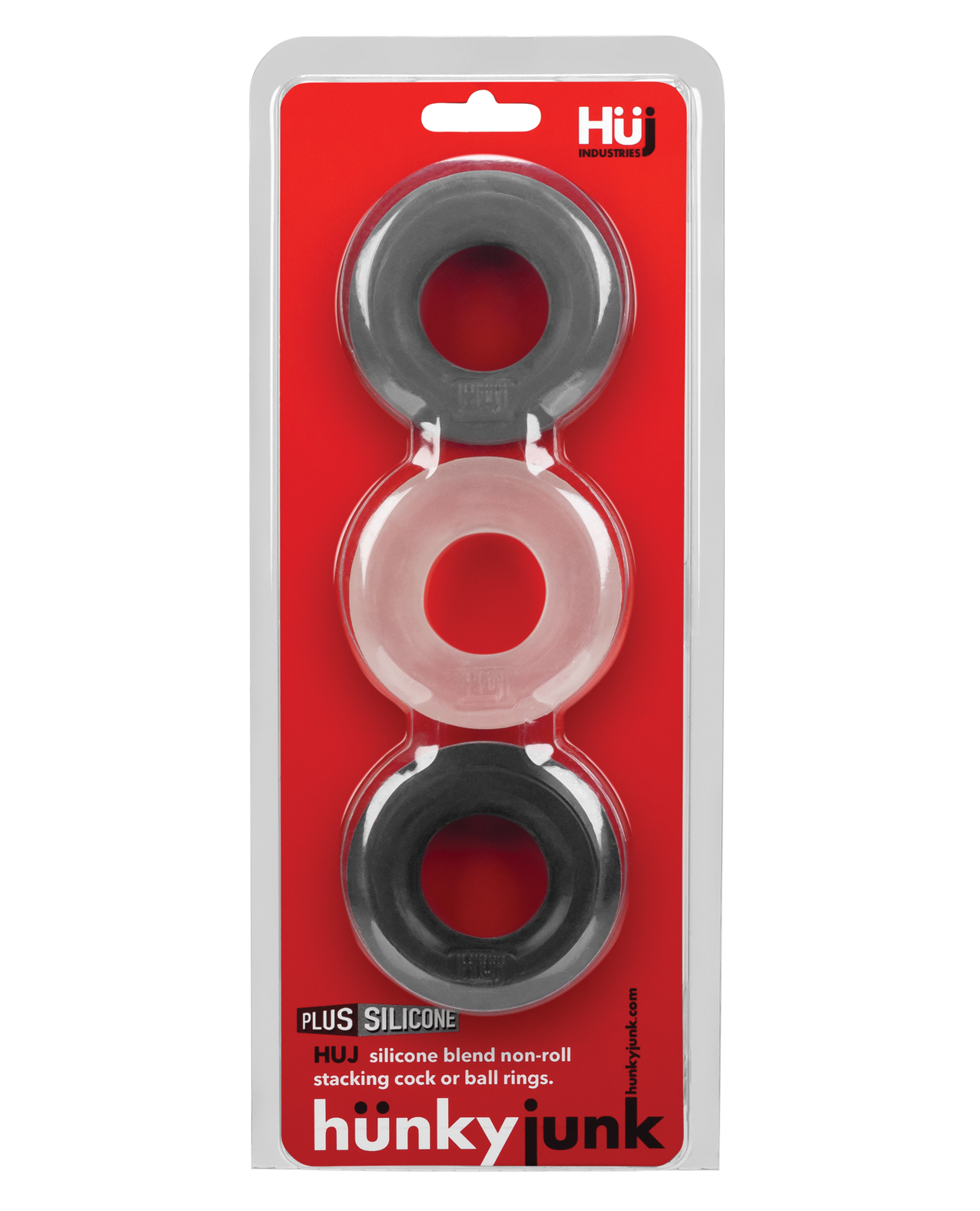 Thumbnail for Hunky Junk C-Ring Multi Pack - Asst. Colors Pack of 3