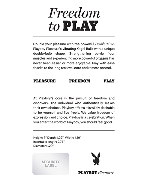 Thumbnail for Playboy Pleasure Double Time Kegel Balls - Acai