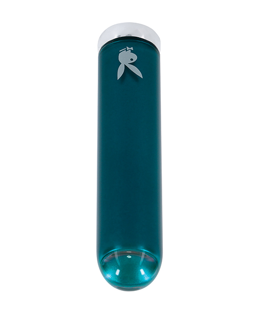 Thumbnail for Playboy Pleasure Emerald Bullet Vibrator - Deep Teal